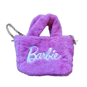 Skinnydip x Barbie Pink Logo Grab Bag Fluff Mini Tote 2023 Limited edition NWT‎